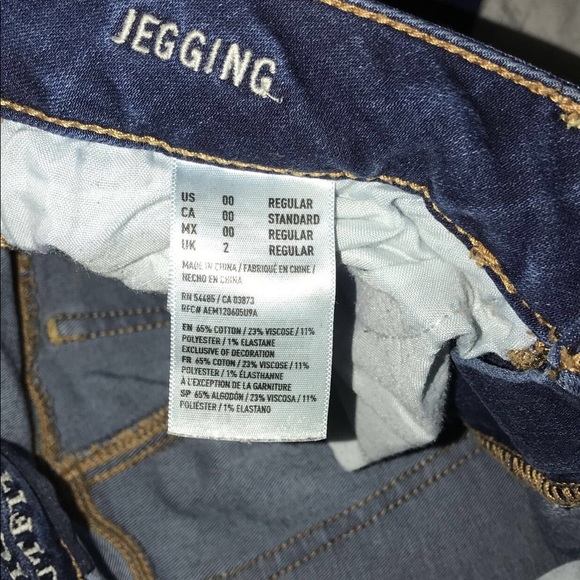 American Eagle skinny jeans (jeggings) size 00 - Picture 2 of 3
